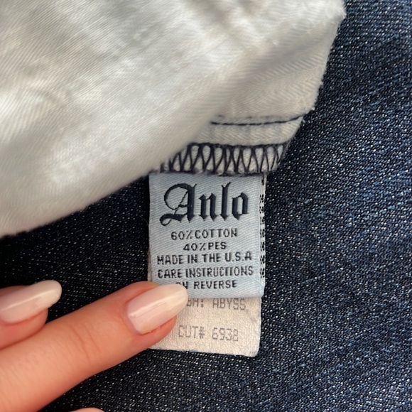 Anglo Italian Dark wash jeans size 28 - Picture 6 of 6